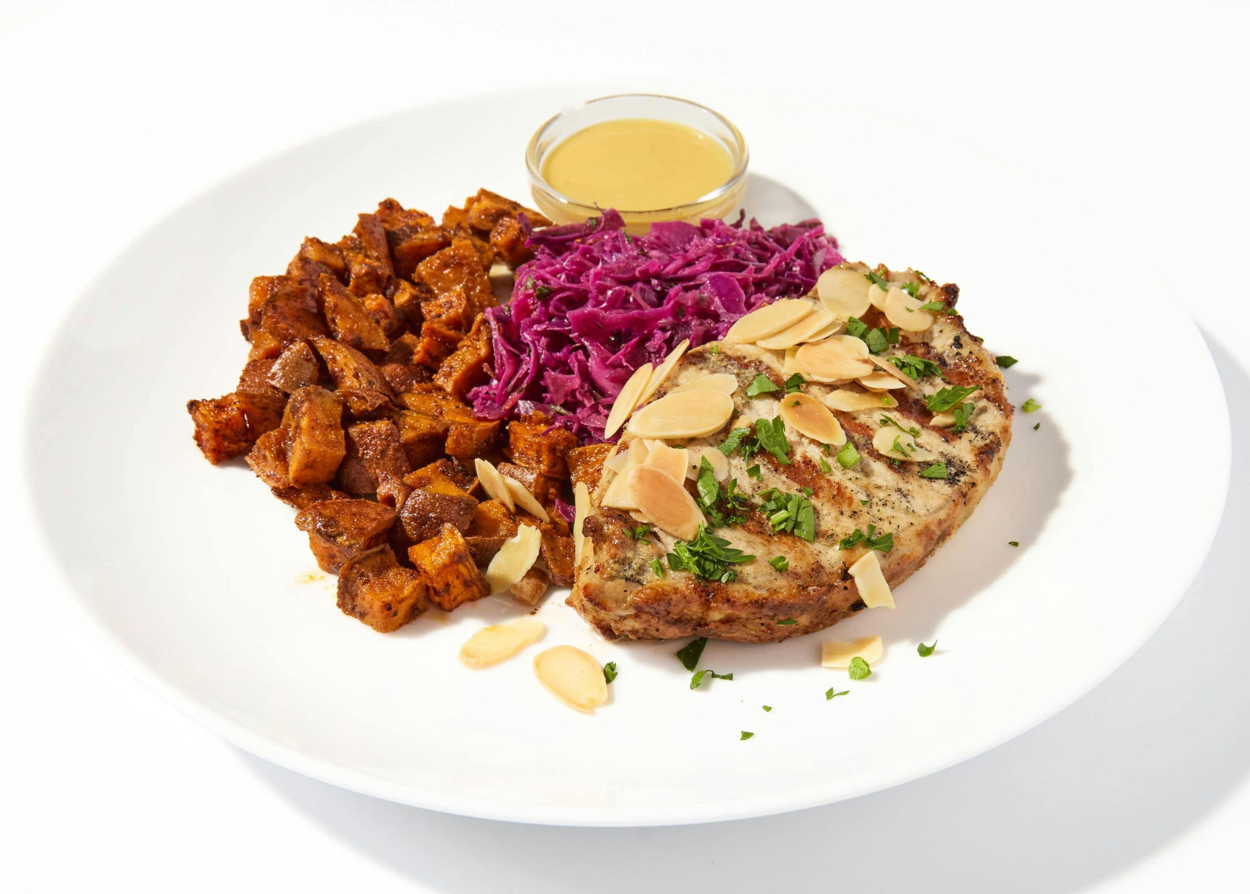 Grilled Pork Chop with Bacon Gremolata