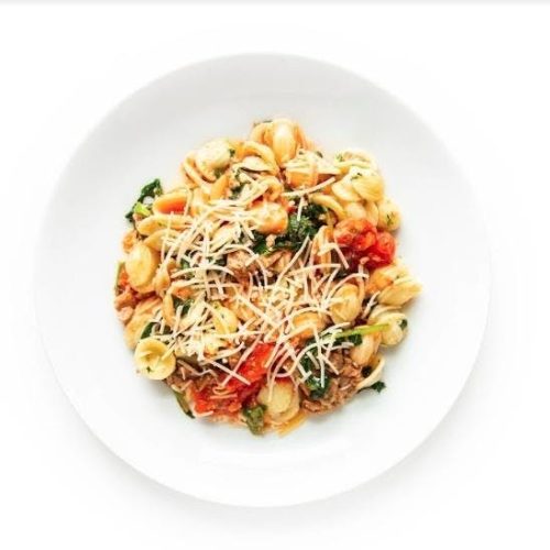 Orecchiette Napolitana with Italian Sausage
