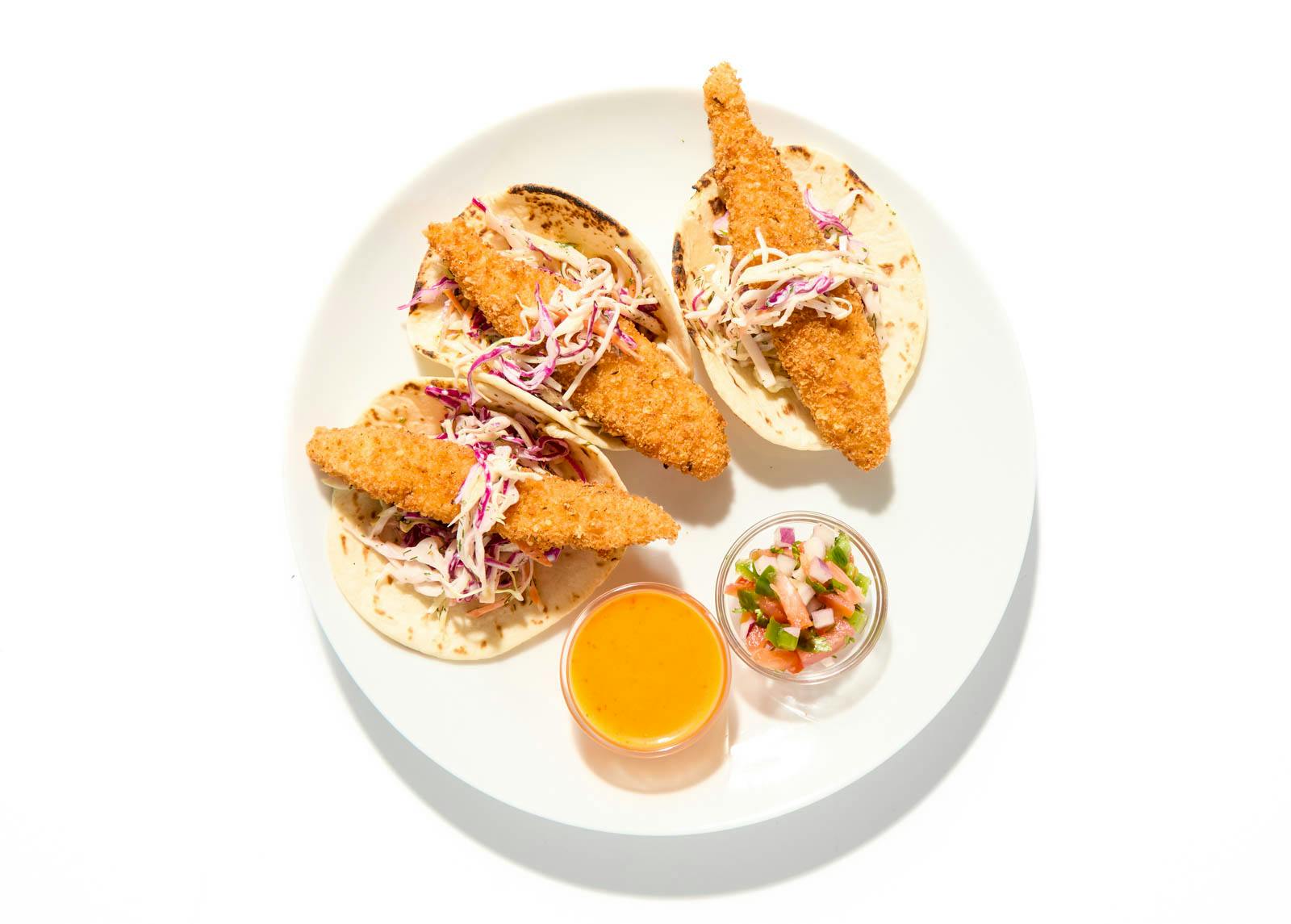 Crispy Salmon Tacos