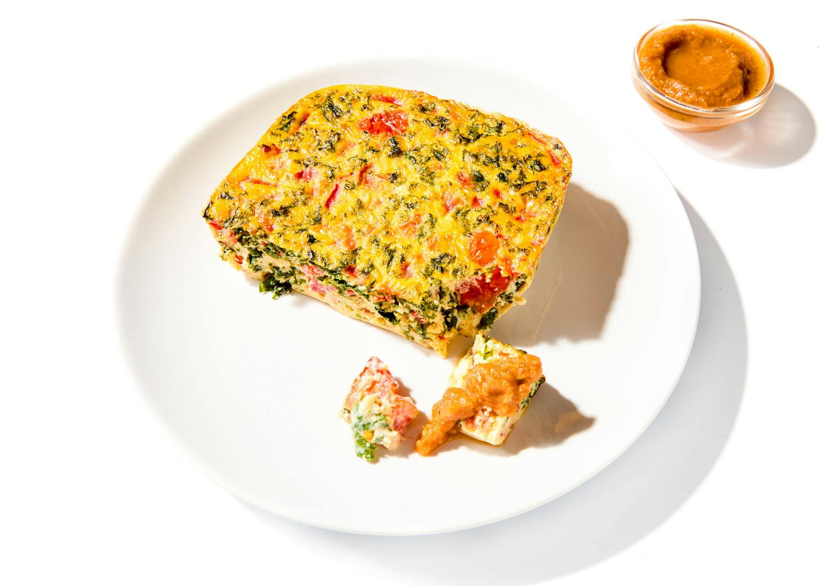 Kale & Red Pepper Frittata