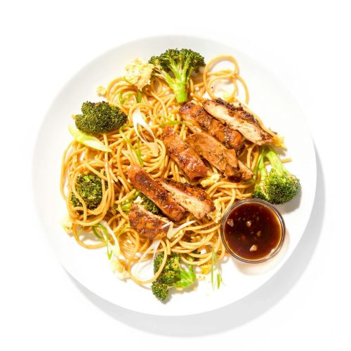 Chicken Pad See Ew with Spaghetti