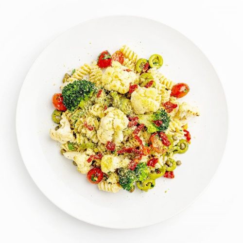Rotini with Capers, Olives & Sun-Dried Tomatoes