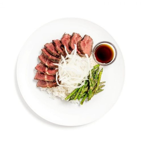 Korean Flank Steak Rice Bowl (Steak Doep Bap)