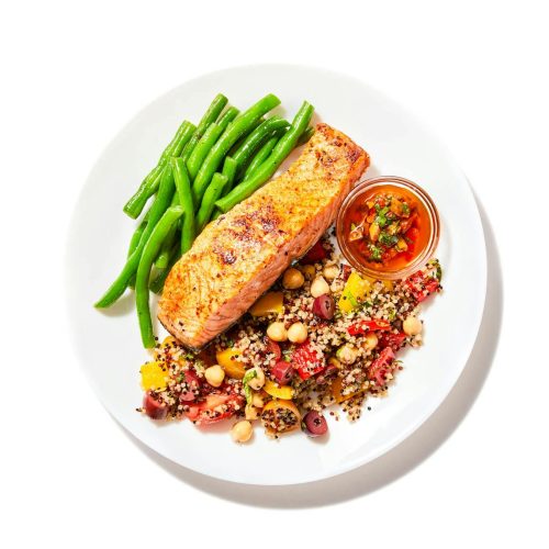 Mediterranean Salmon & Quinoa Bowl