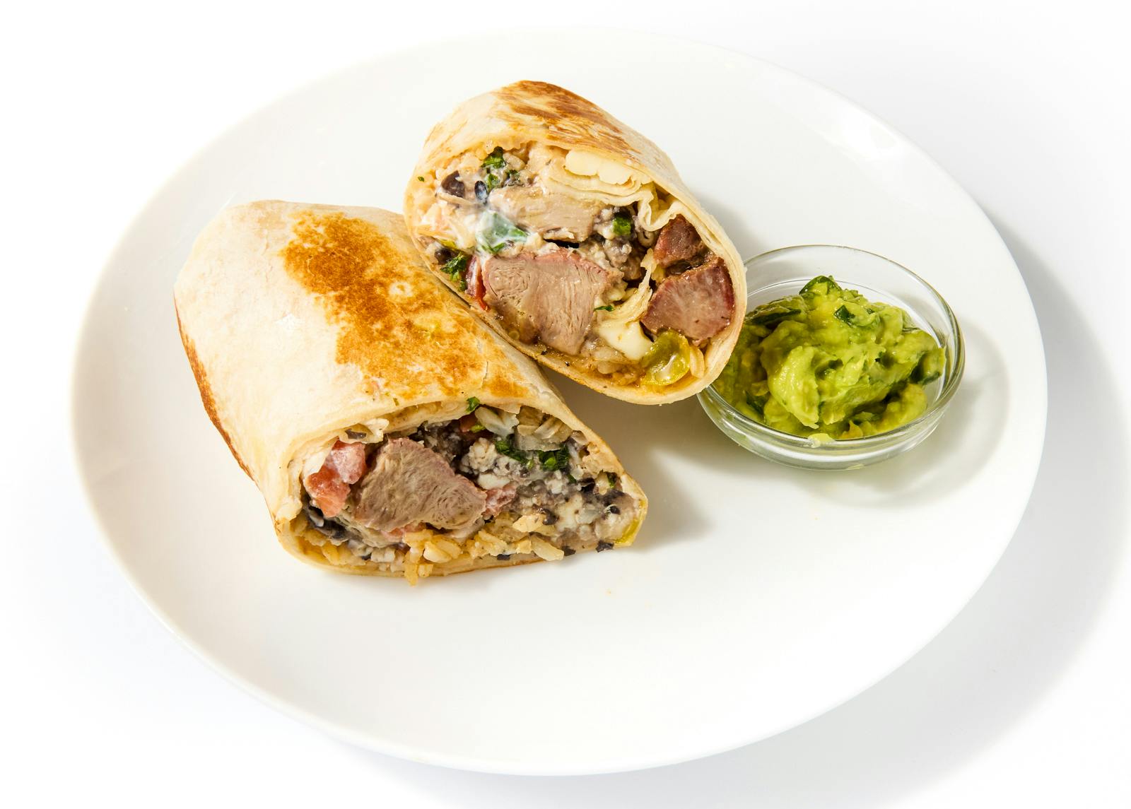 Mission-Style Pernil Burrito
