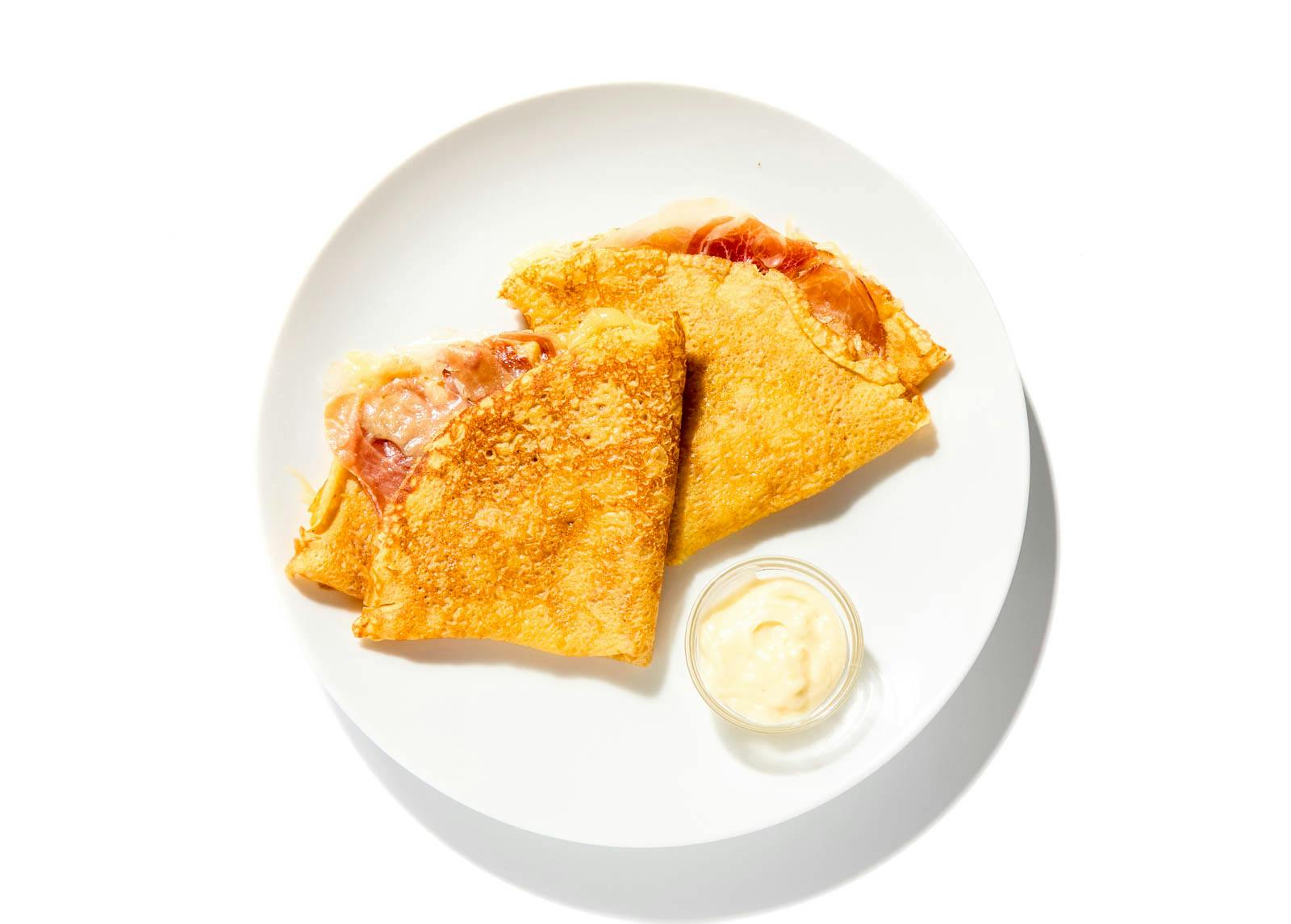 Prosciutto & Cheese Crepe