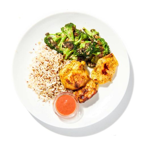 Moroccan Chicken Kebab & Grains
