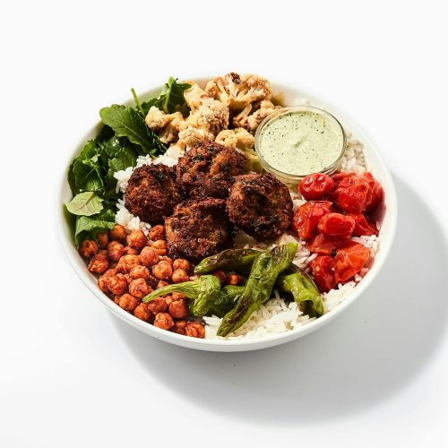 Eggplant Fritter Bowl