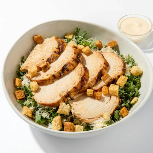 Grilled Chicken-Kale Caesar