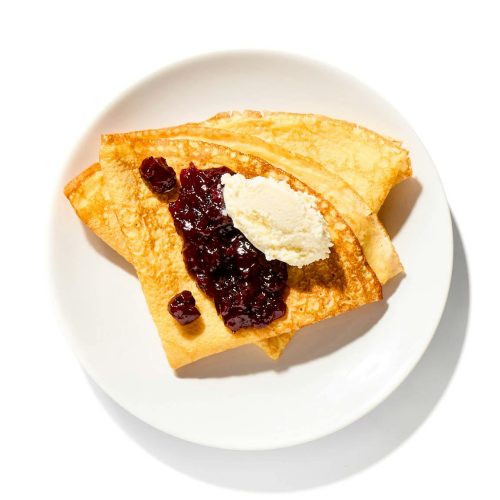 Crepes with Cherry Filling