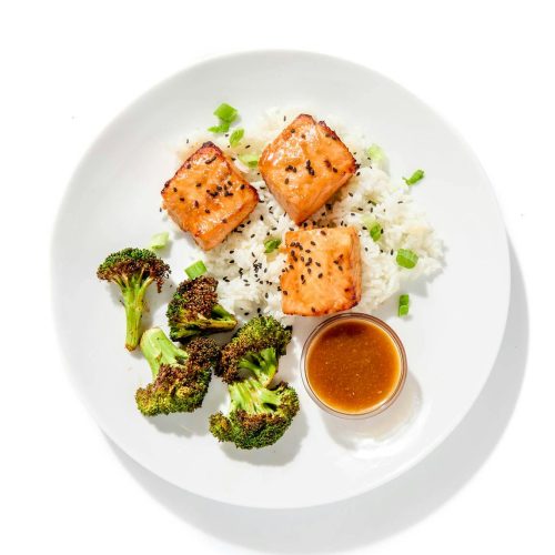 Miso-Teriyaki Salmon Bites