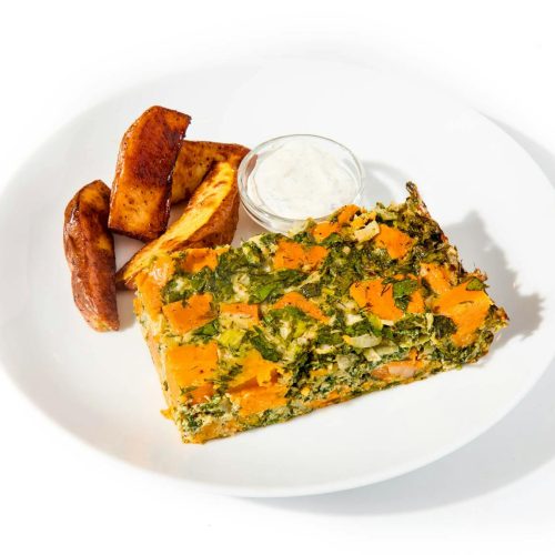 Herbed Persian Frittata with Roasted Potatoes