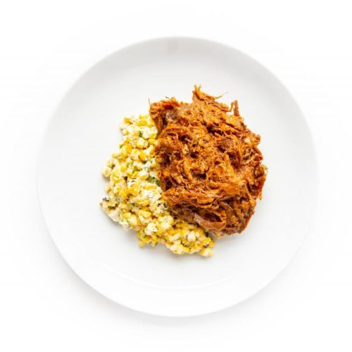 BBQ Pulled Pork with Esquites Corn Salad