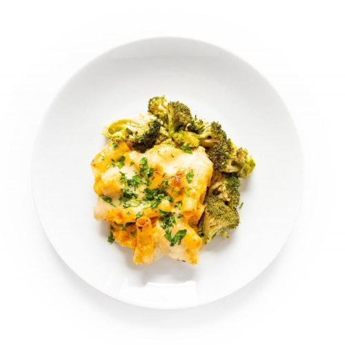 Baked Ziti with Garlic Broccoli