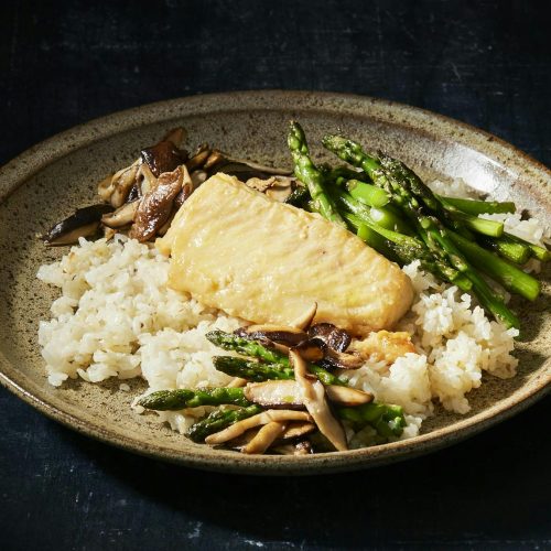 Maple-Miso Roasted Cod