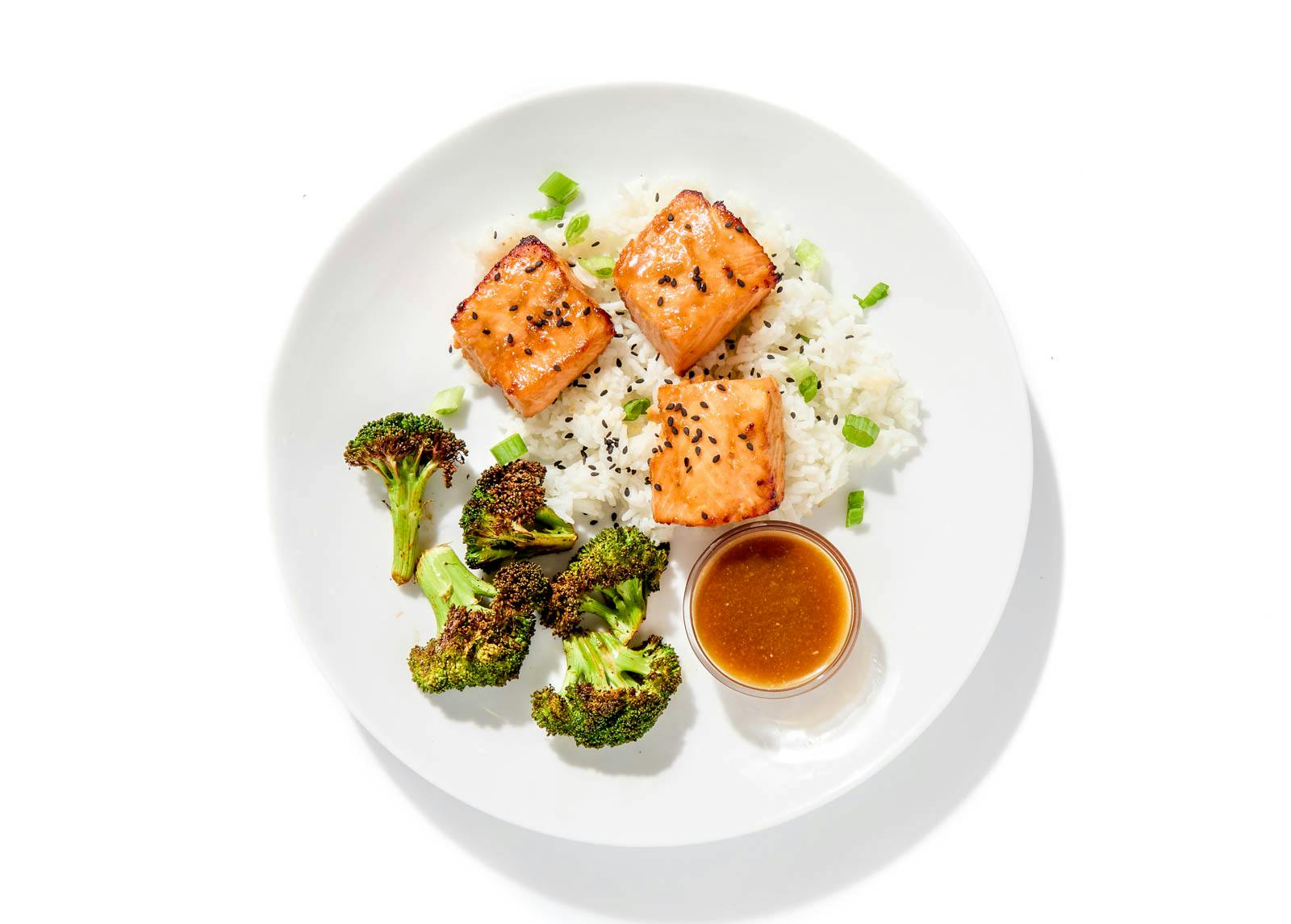 Miso-Teriyaki Salmon Bites