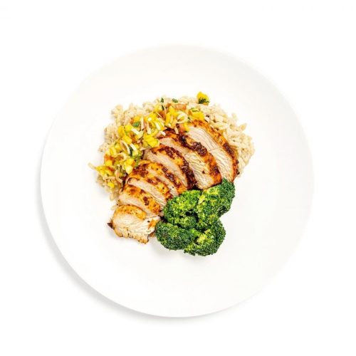 Blackened Chicken with Mango-Habanero Salsa