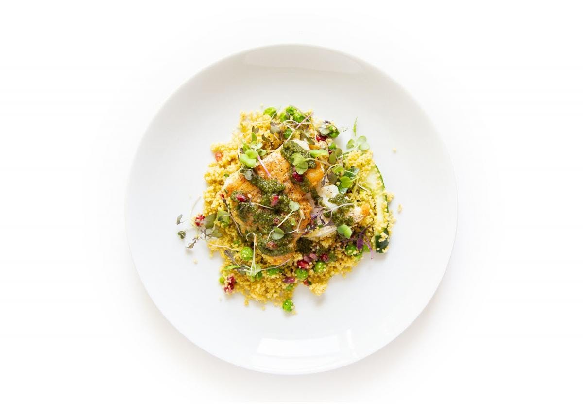 Pan-Seared Cod with Couscous