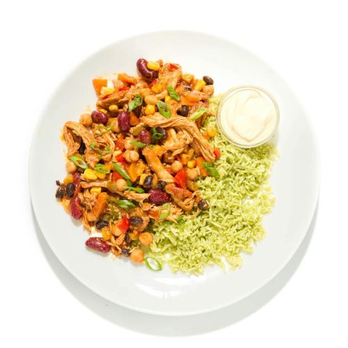 Middle Eastern Pulled Chicken Chili
