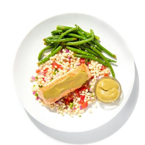Roasted Salmon & Pistachio Mole