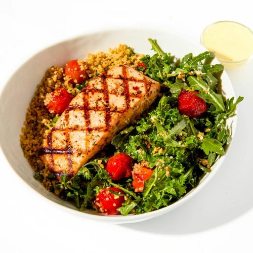 Grilled Salmon & Lemon Quinoa Salad