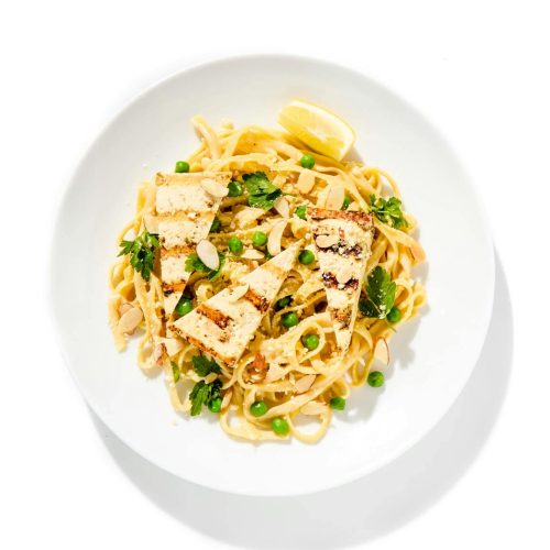 Almond & Lemon Alfredo Fettuccine