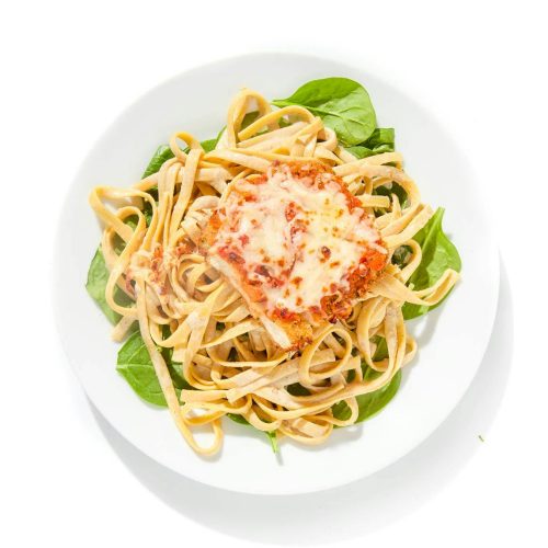 Porcini Fettuccine & Mozzarella Chicken