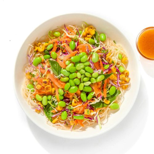 Edamame Spring Roll Bowl