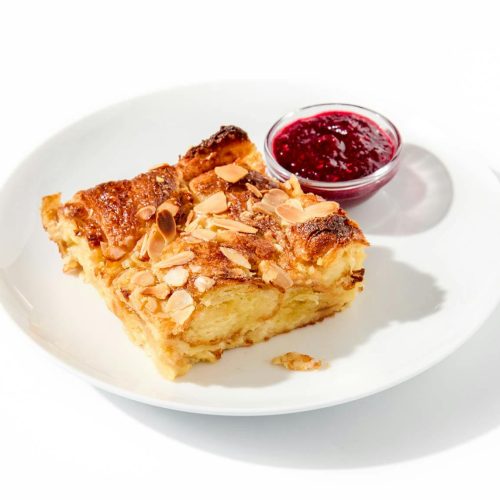 Almond Croissant Bread Pudding