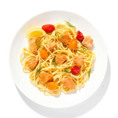 Creamy Salmon Linguine