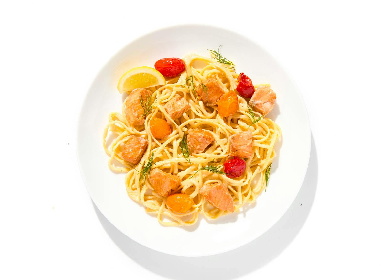 Creamy Salmon Linguine