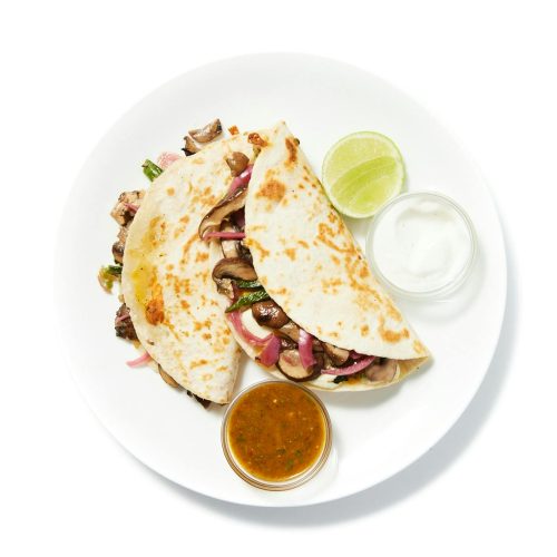 Caramelized Mushroom Quesadilla