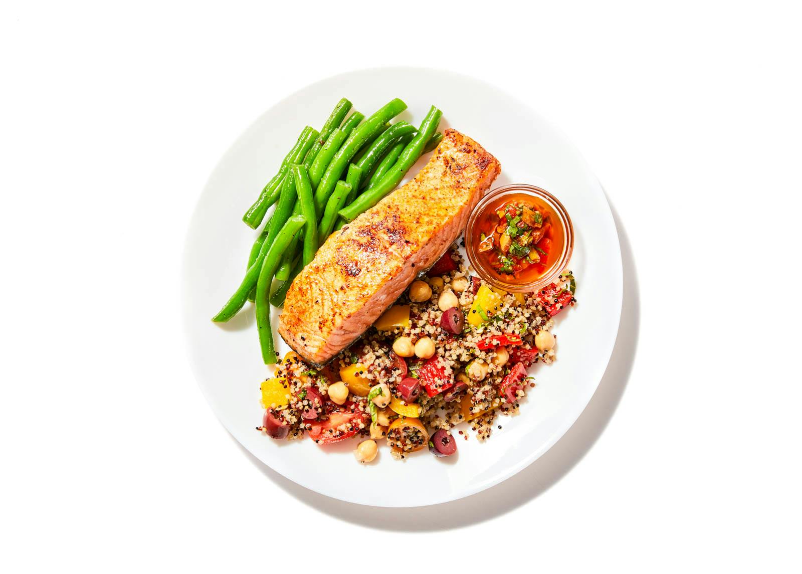 Mediterranean Salmon & Quinoa Bowl