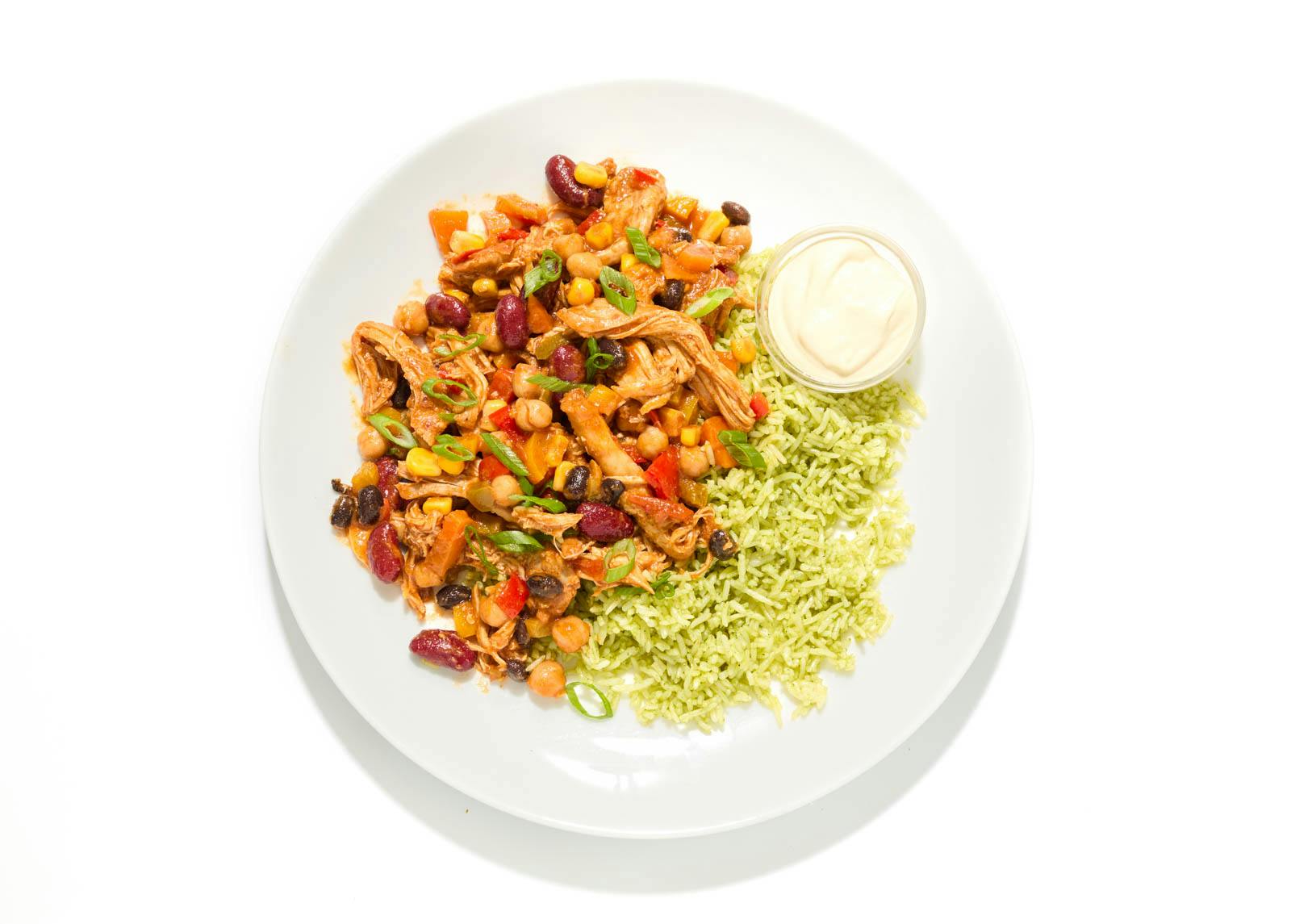 Middle Eastern Pulled Chicken Chili