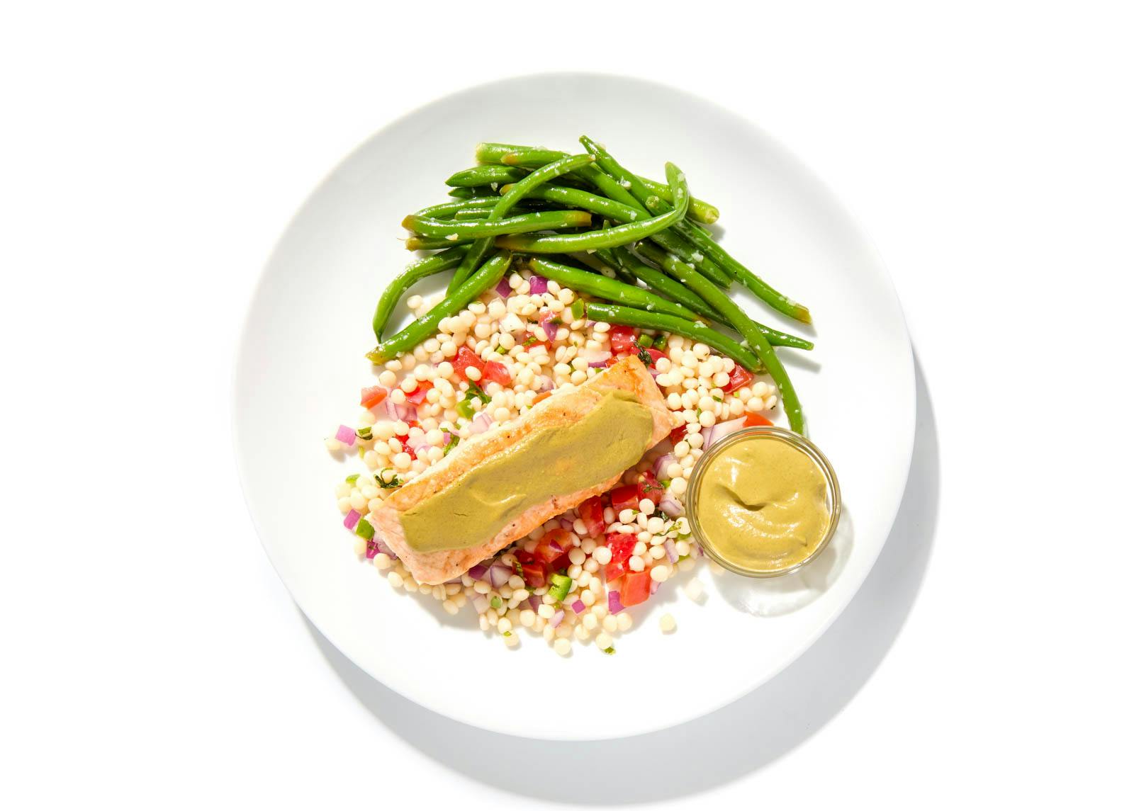 Roasted Salmon & Pistachio Mole