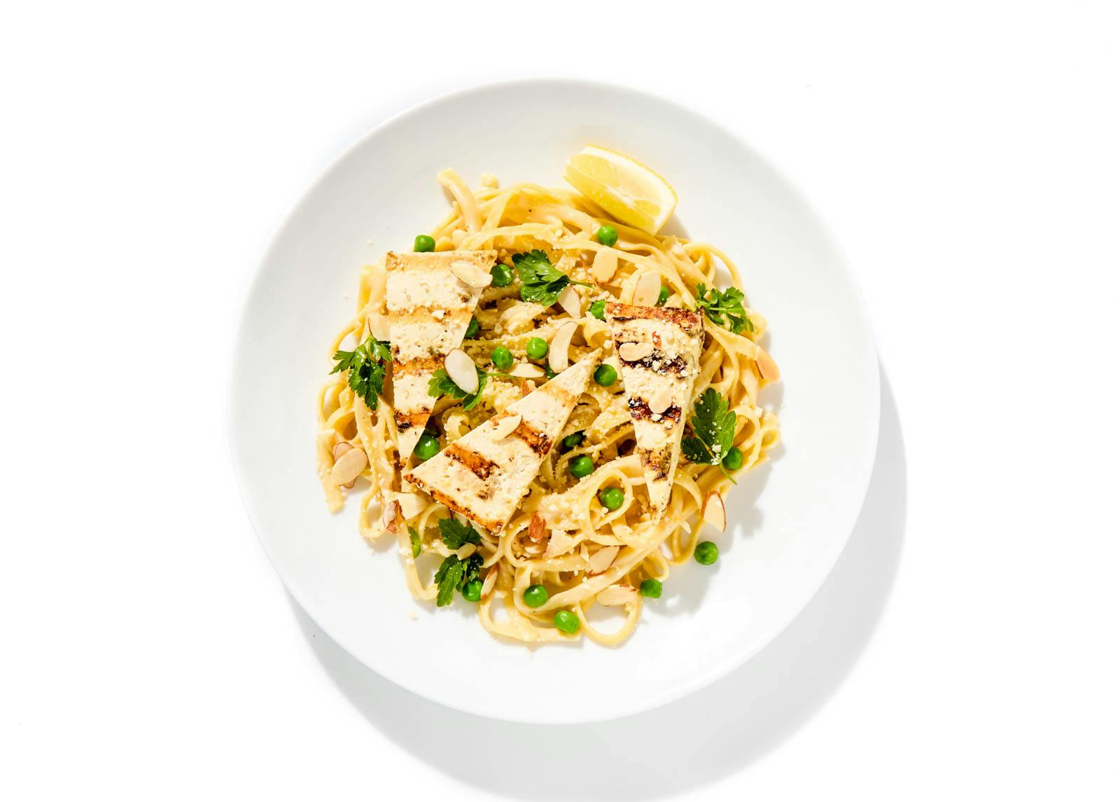 Almond & Lemon Alfredo Fettuccine