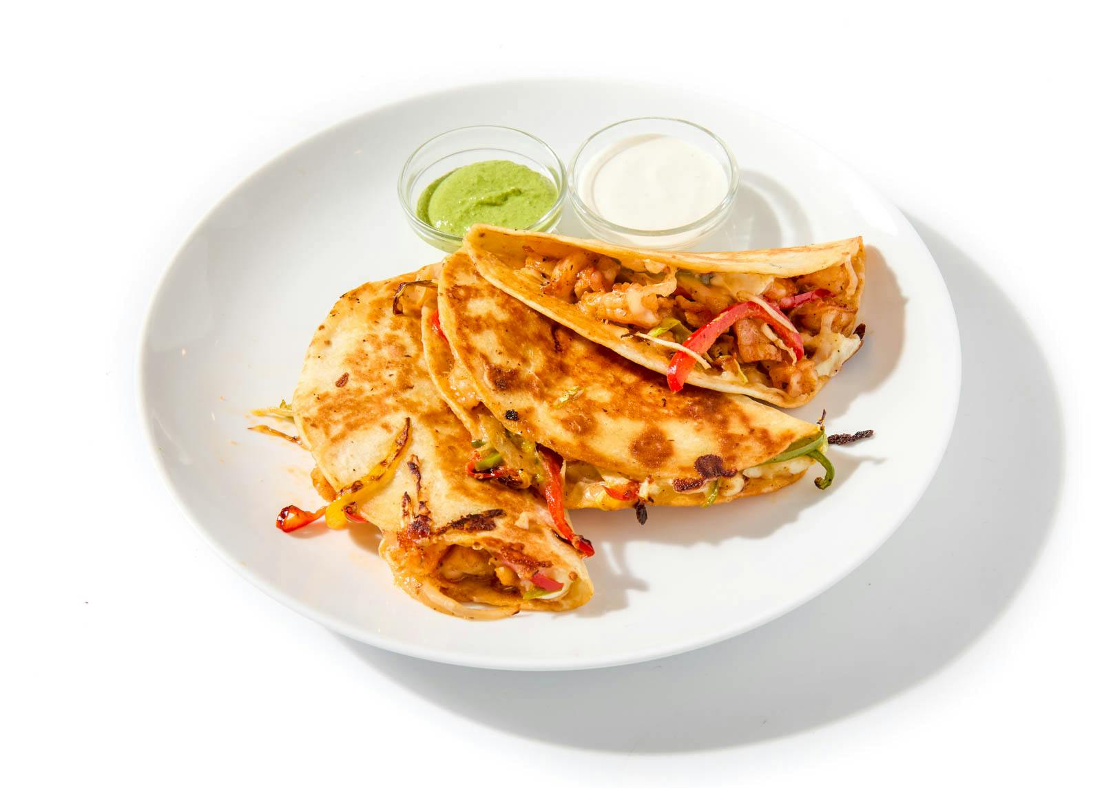 Marinated Shrimp Quesadillas