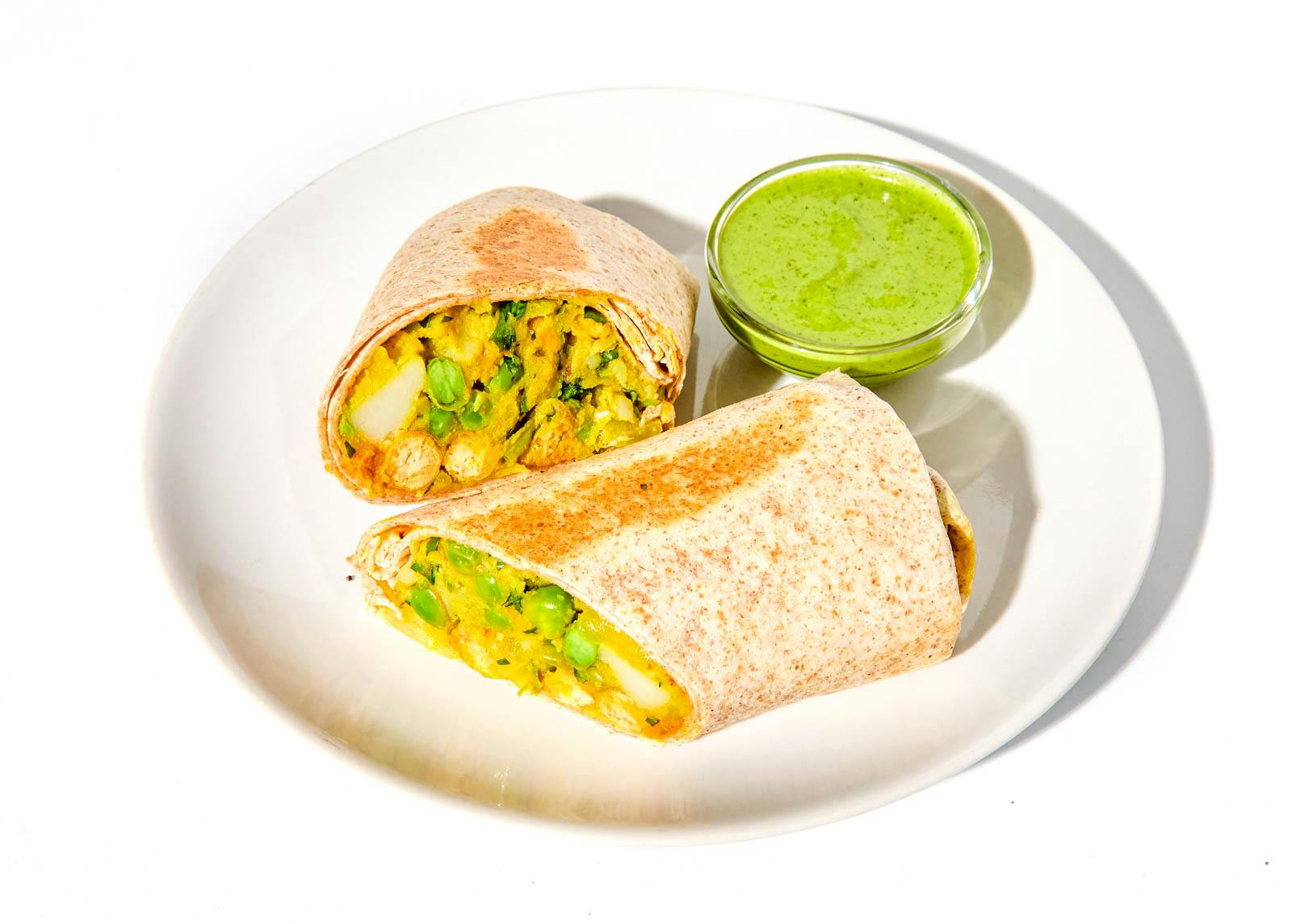 Whole-Wheat Samosa Wrap