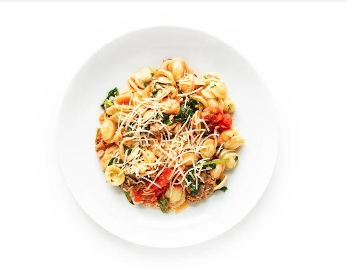 Orecchiette Napolitana with Italian Sausage