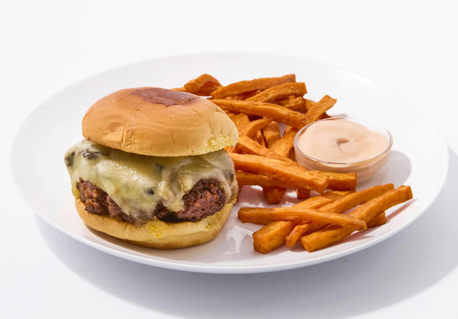 Mushroom & Swiss Beef Burger