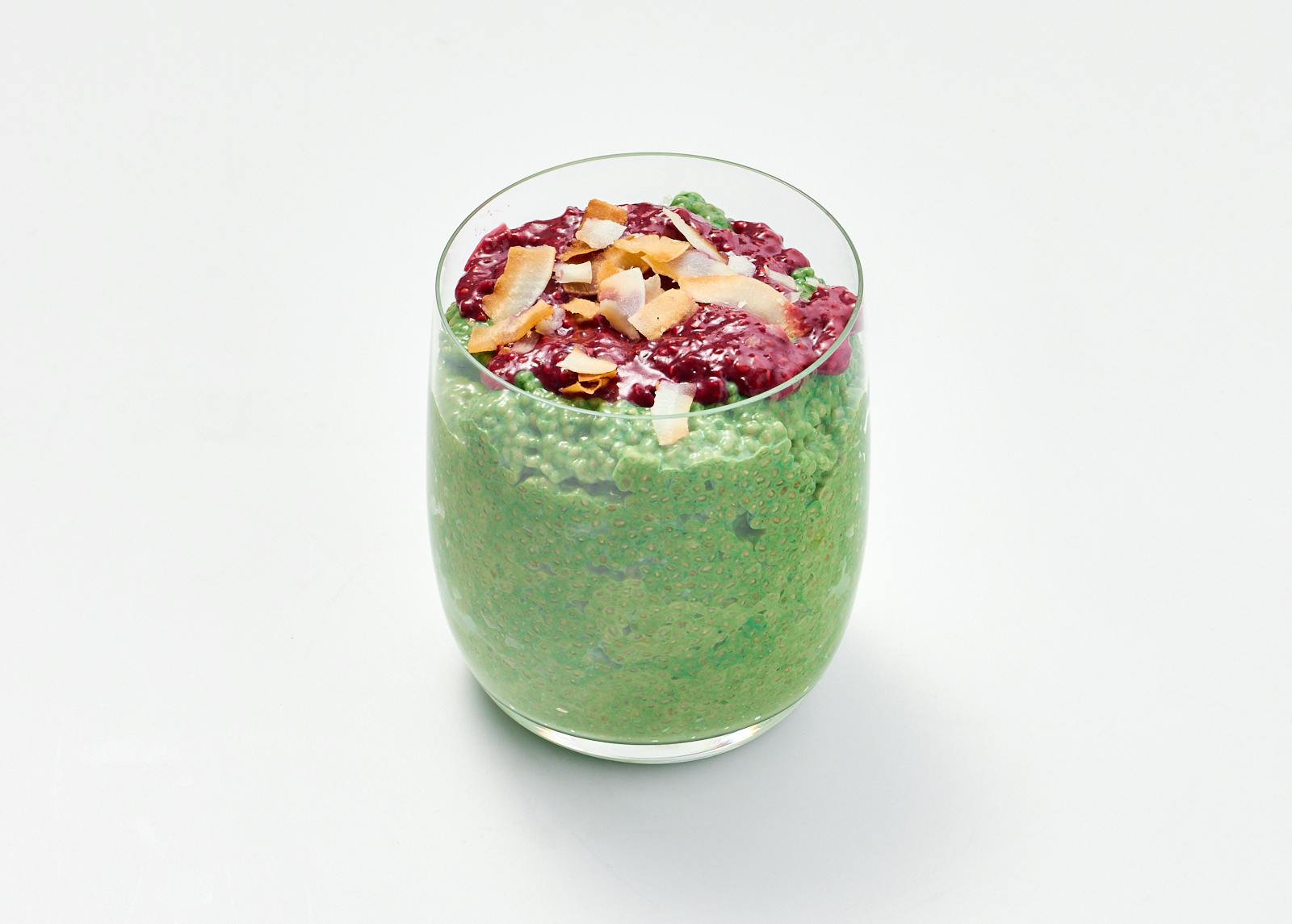 Coconut Matcha Chia Pudding