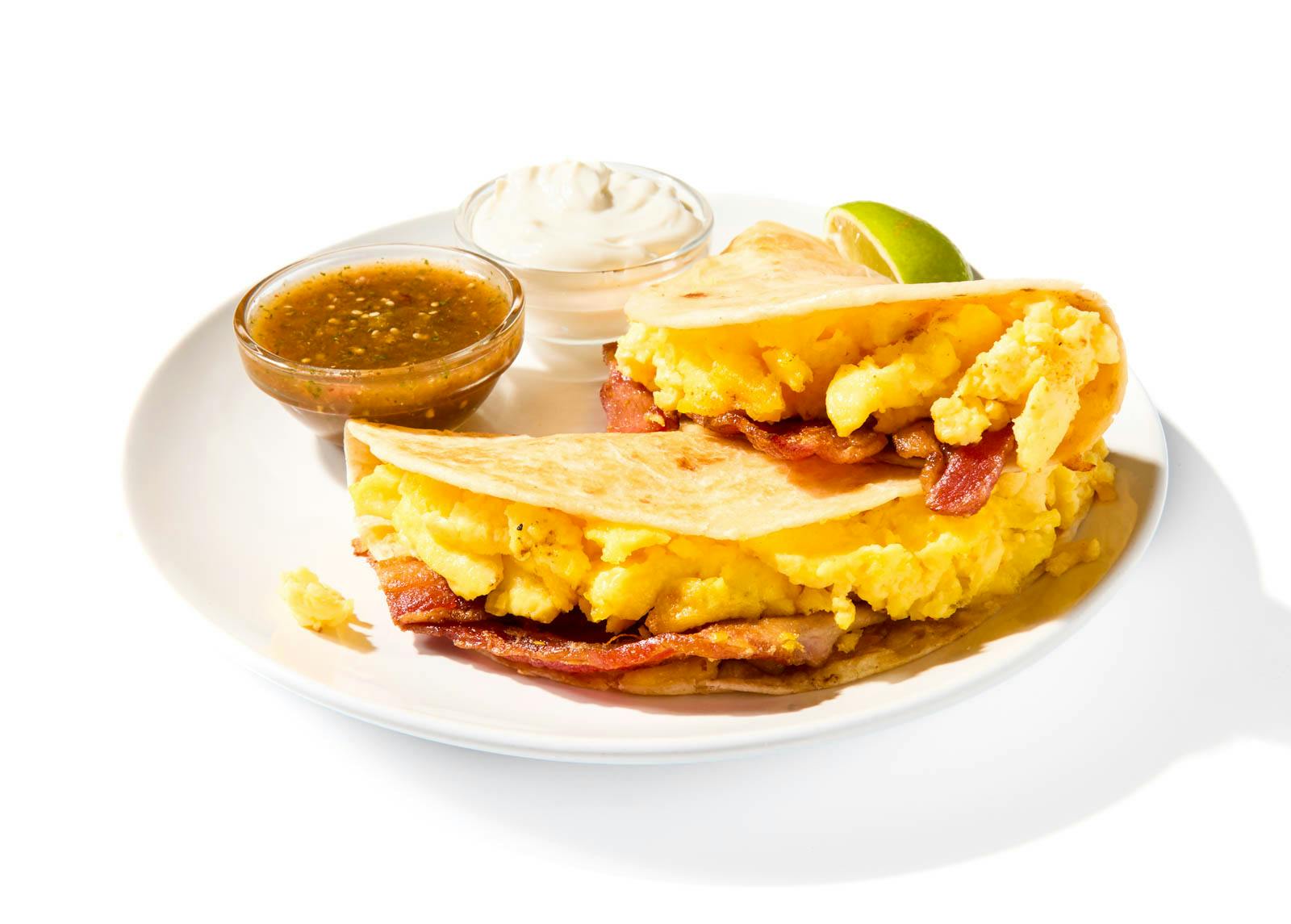 Breakfast Bacon, Egg & Cheese Quesadillas