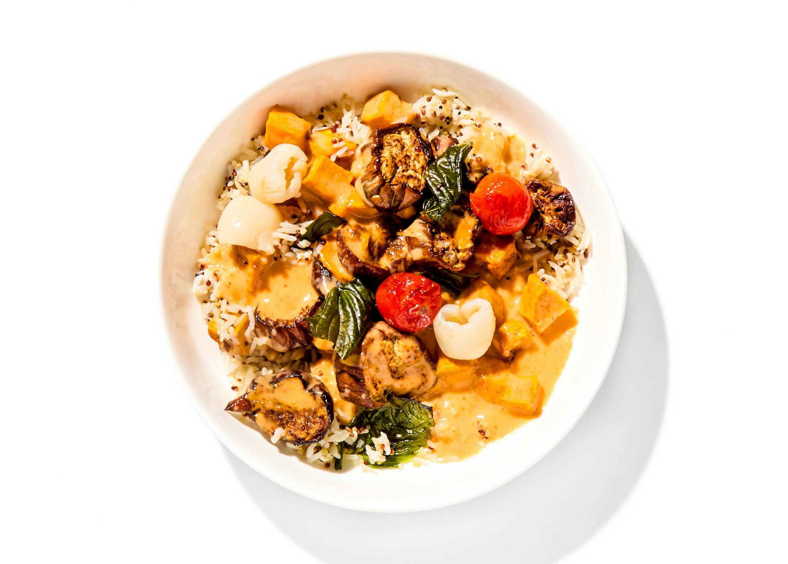 Vegan Sweet Potato & Eggplant Red Curry