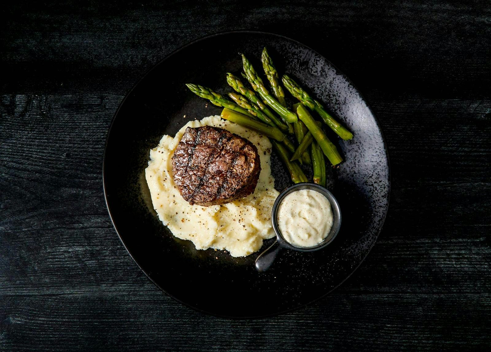 Filet Mignon with Gorgonzola Cream Sauce