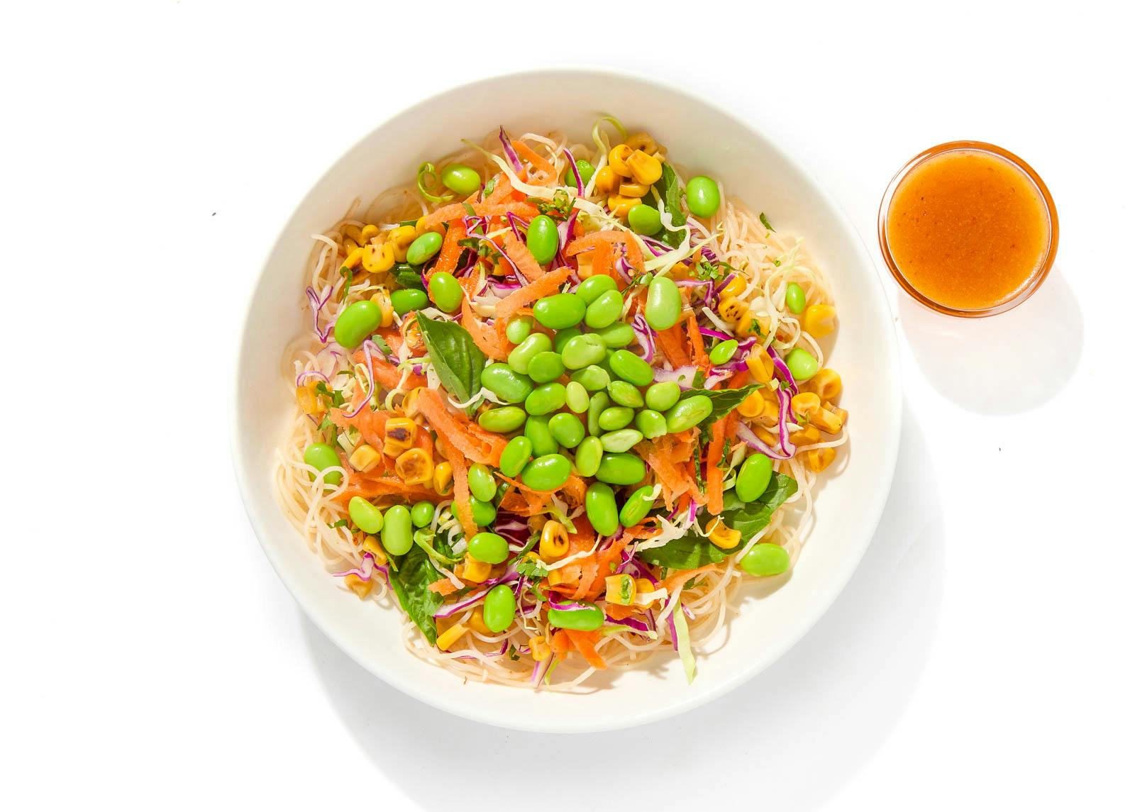 Edamame Spring Roll Bowl