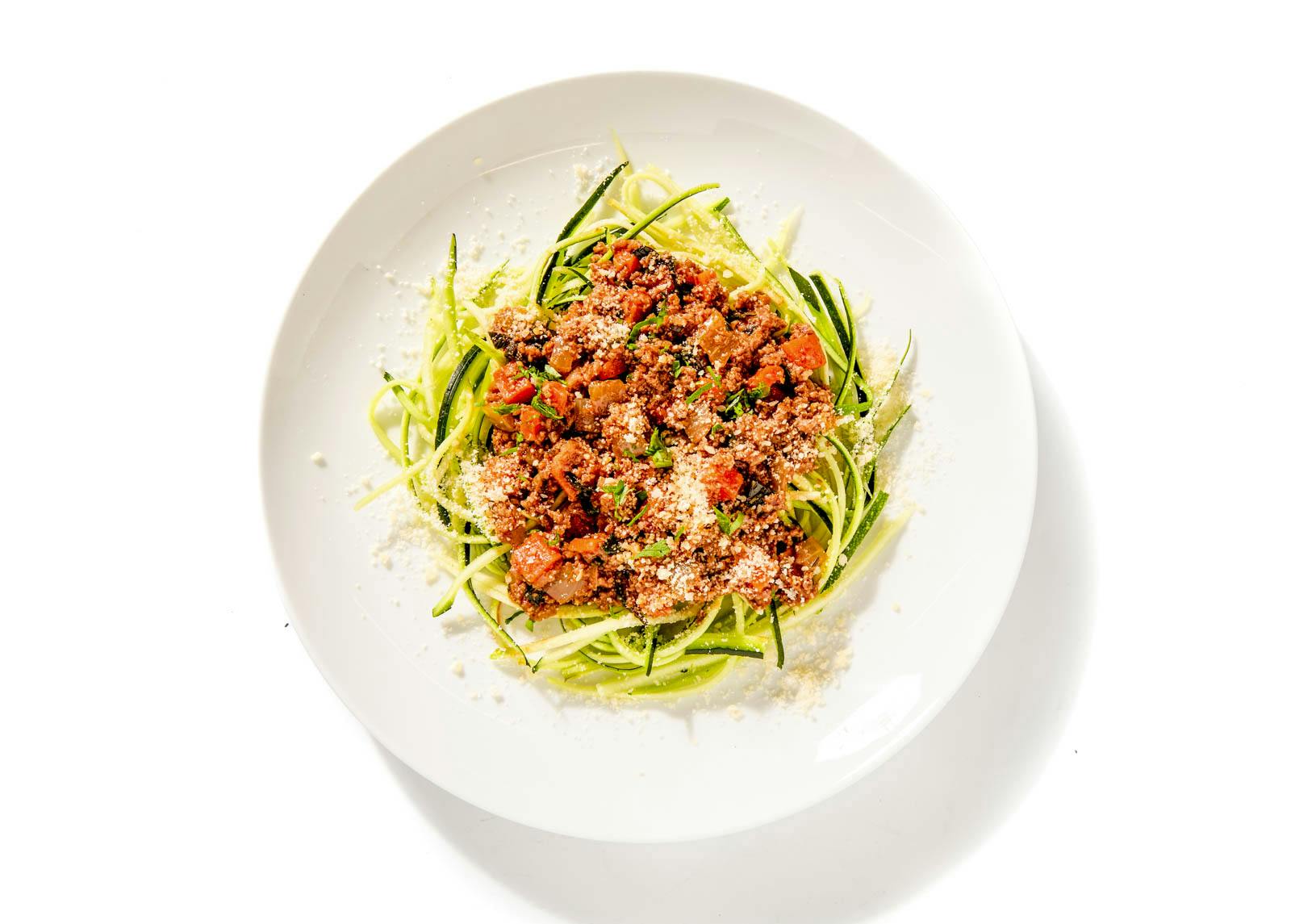 Zoodles with Bolognese
