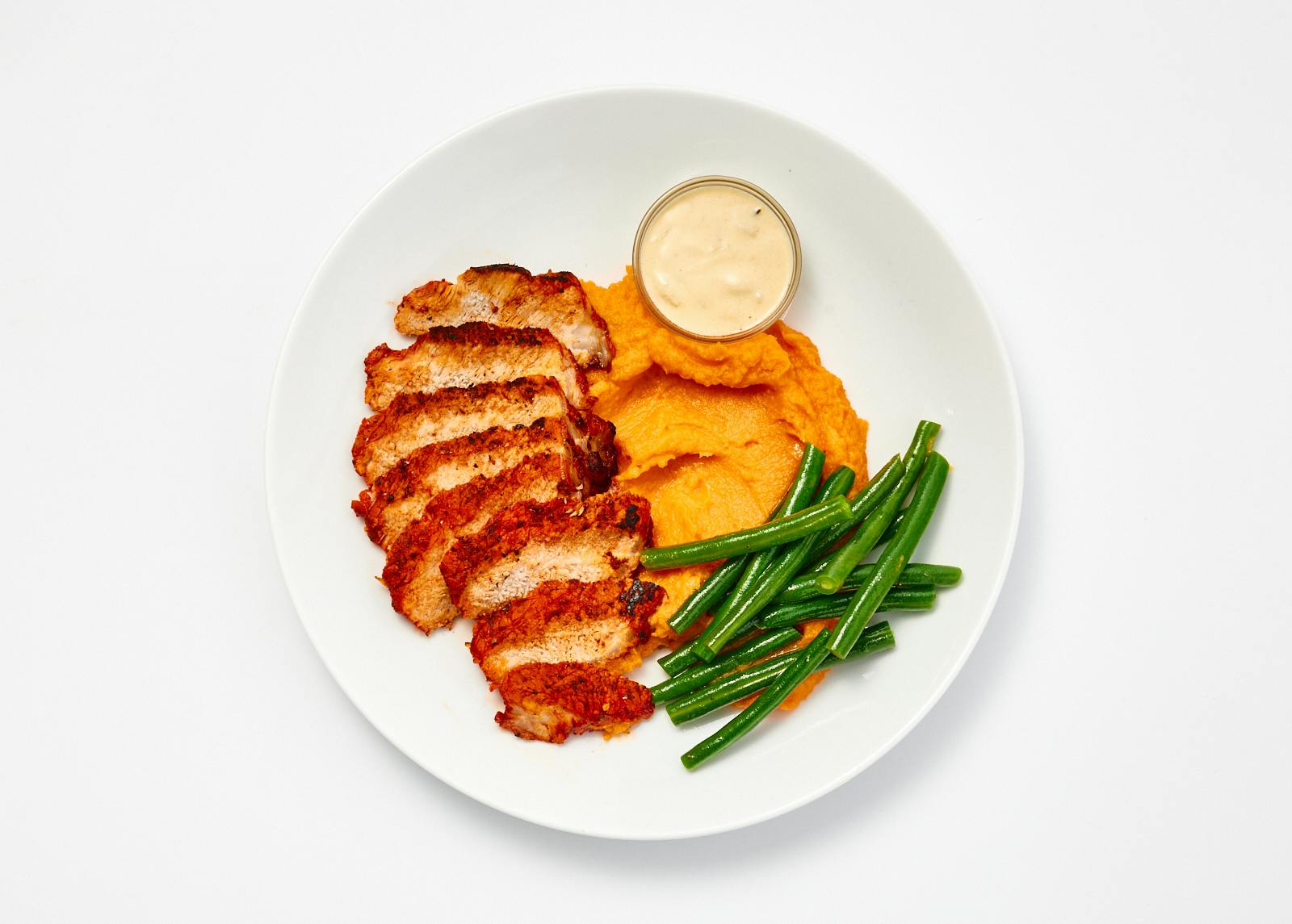 Guajillo Pork Chop & Rosemary Cream