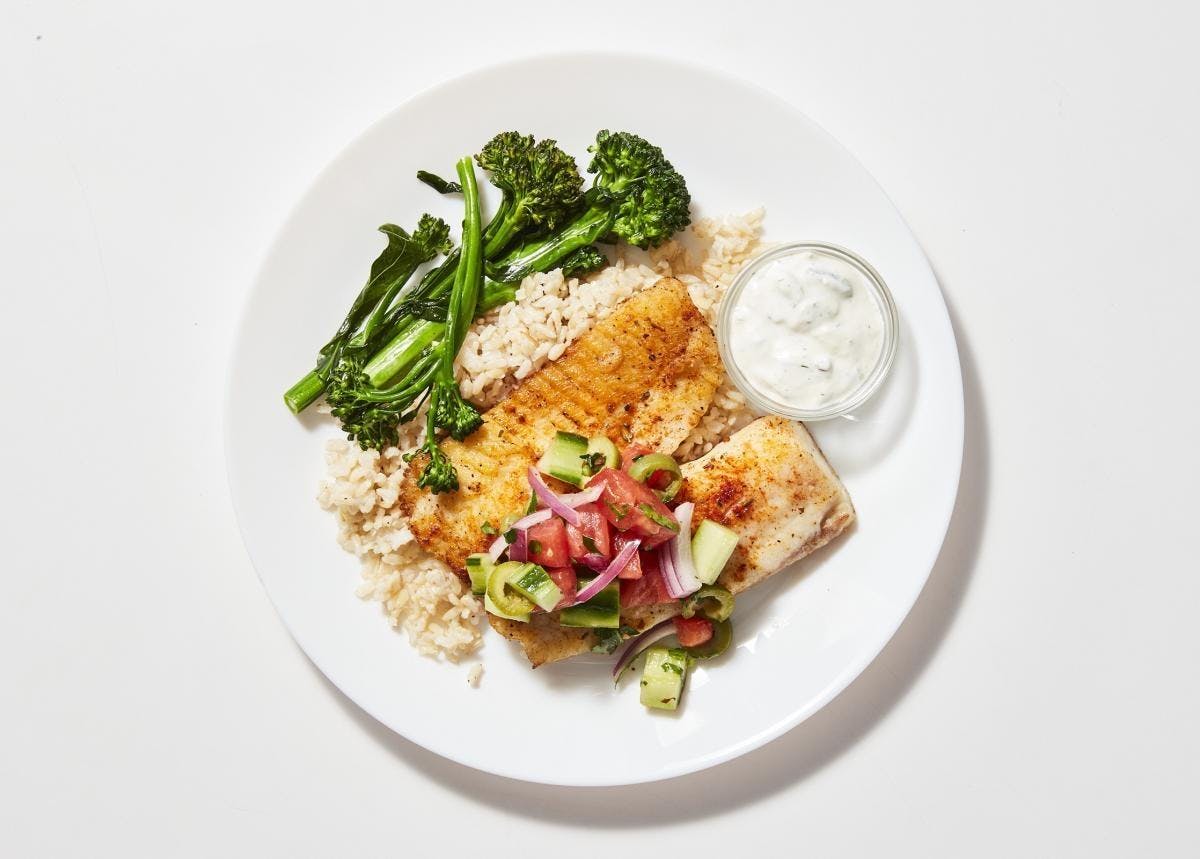 Tilapia & Greek Salad