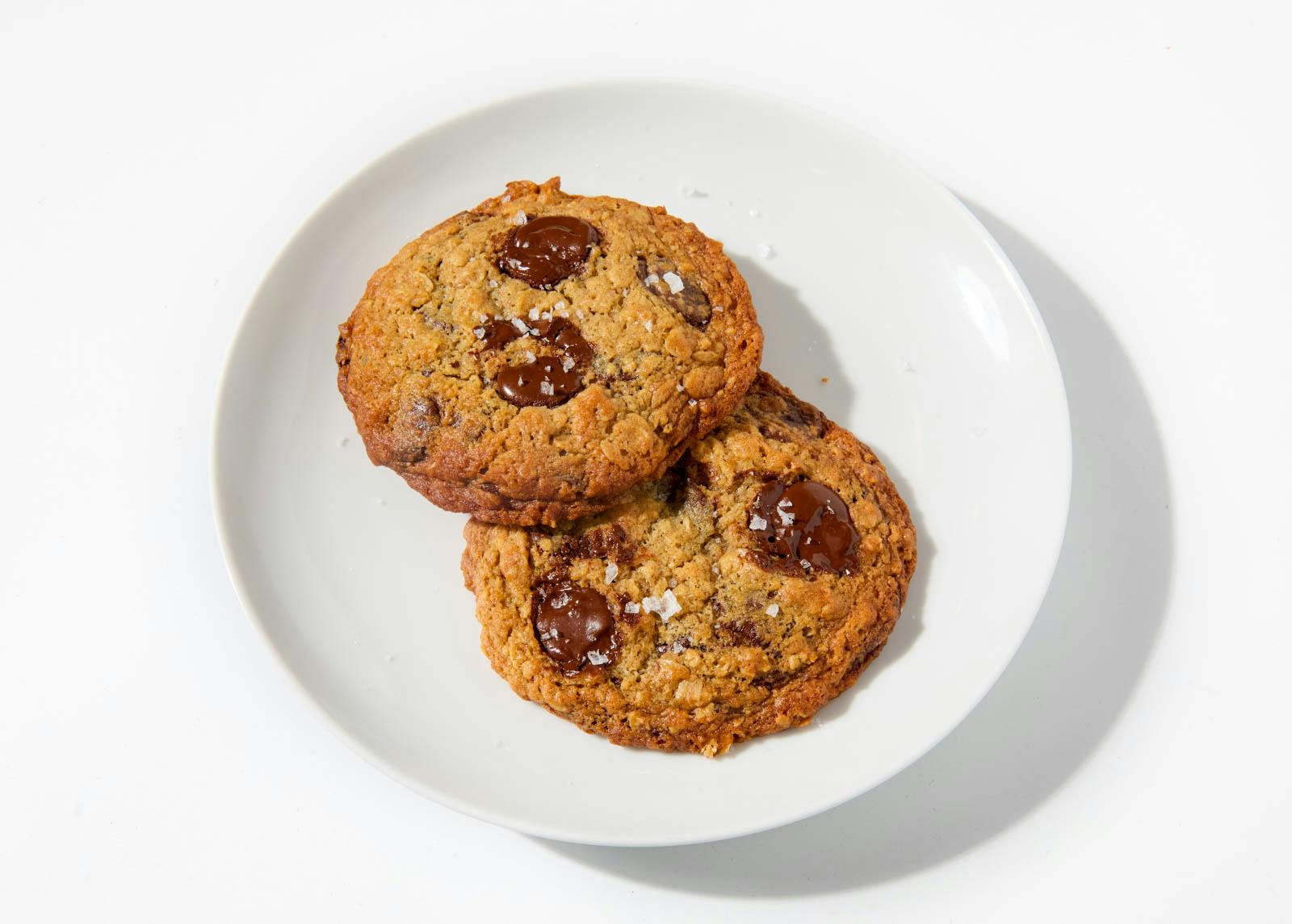 Banana Oatmeal Choc-Chip Cookies